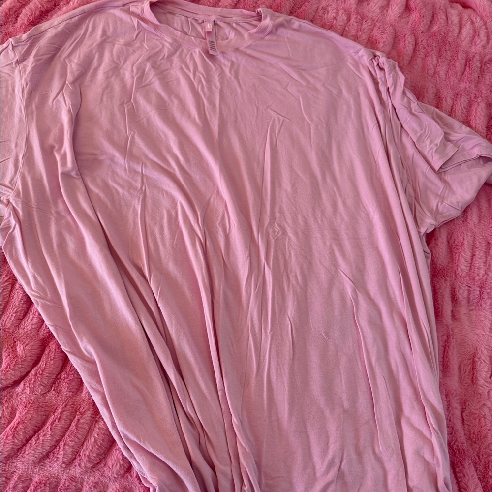 SKIMS Pink Pajama Nightgown